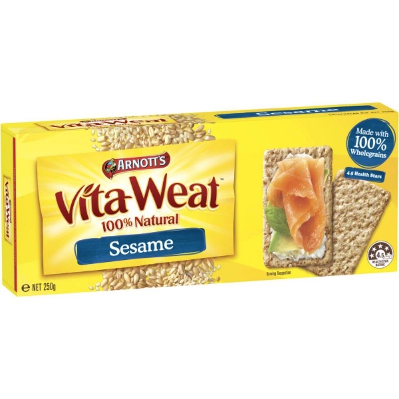 Arnott's Vita Weat Sesame Crispbreads 250g crispy wheat bread crispbread healthy food snacks canape biscuits
