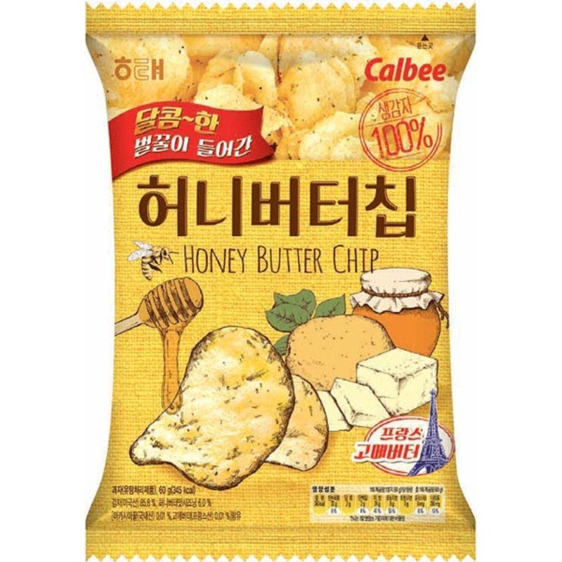 Haitai Honey Butter Chip Korean honey butter potato crisps sweet potato chips Haitai Honey Butter Chips Korean tidbits