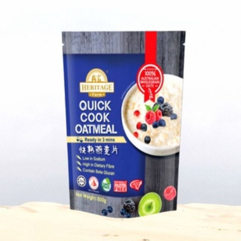 Heritage farm Australian oatmeal instant quick cook oats Australia breakfast oats 快热燕麦片 即食燕麦片 500g