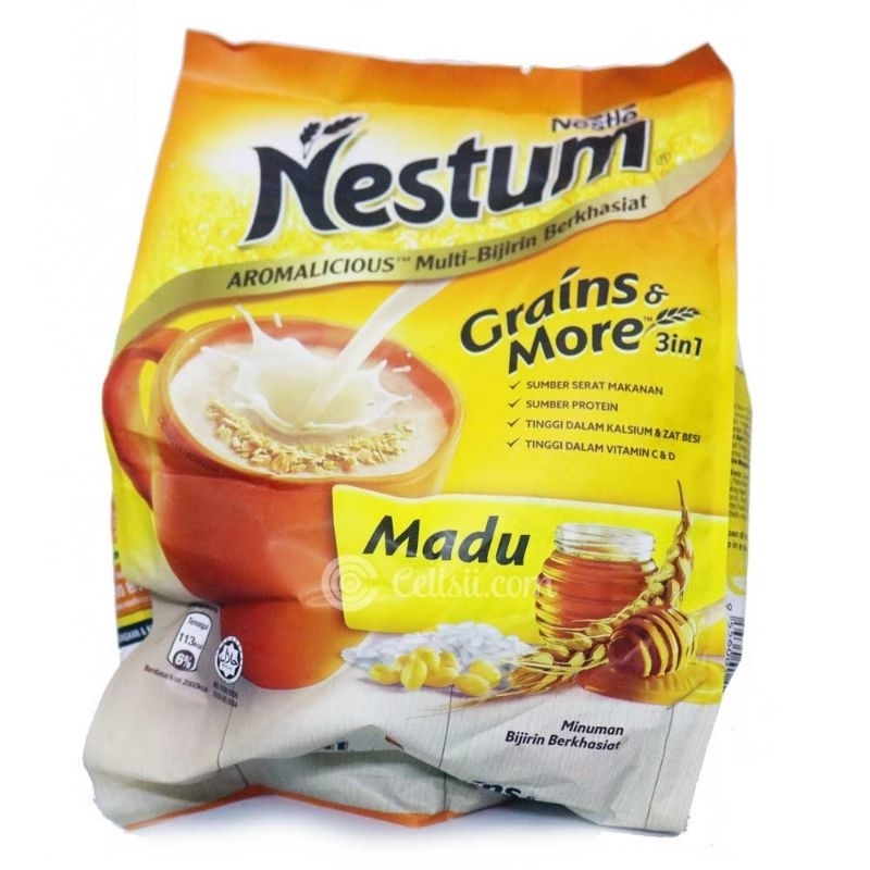 NESTLE NESTUM Grains More 3in1 Original Grains More In Madu Nestle Nestum in Instant Cereal Milk Drink Oats