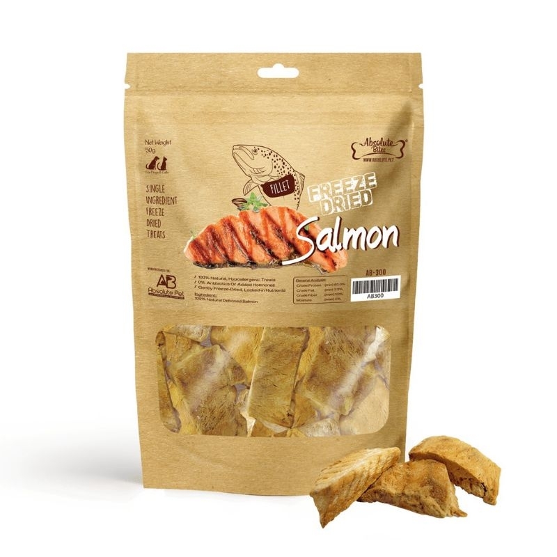 Absolute Bites freeze-dried fillets dog and cat food freeze dried meat for pets cod fillet salmon stick sweet potato