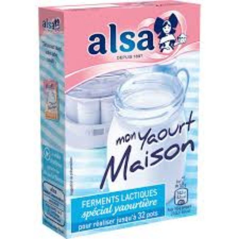 ALSA Yaourt Maison Ferments yoghurt starter kit Lactiques ALSA Ferments lactiques yaourts french yogurt kit probiotics