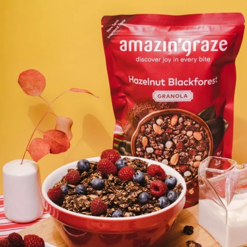 Amazing grace breakfast granola flavours Amazin' Graze granola cereal rolled oats healthy breakfast overnight oats