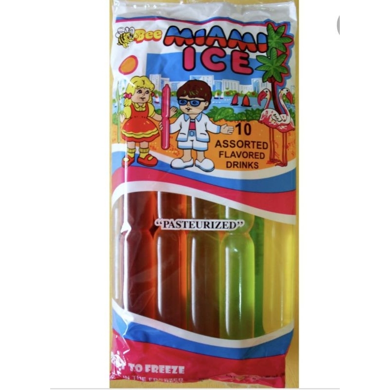 Bee miami ice pops assorted flavoured ice popsicles pasteurized frozen ice pops ice treats