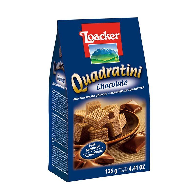Bulk purchase Loacker quandratini wafer biscuit assorted wafer snack Italy wafer biscuit cubes crispy wafer tidbits