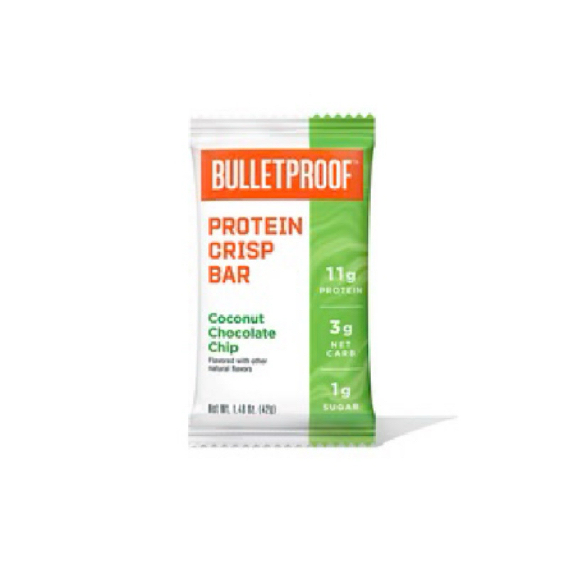 Bulletproof protein bars peanut butter chocolate chip coconut mint salted caramel