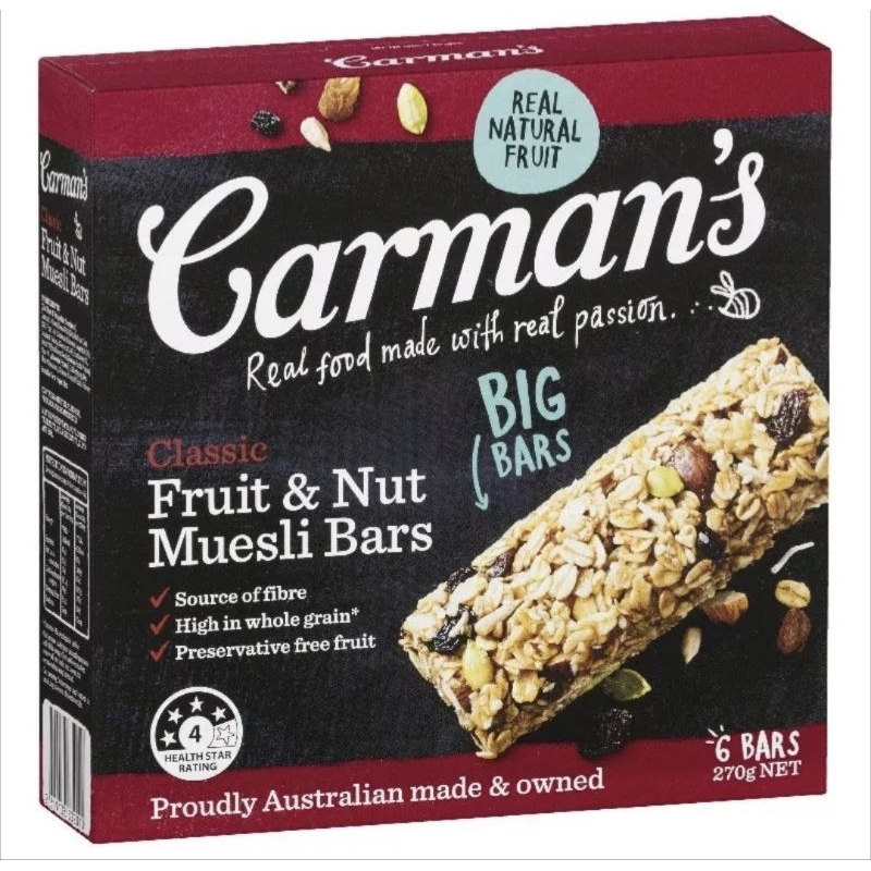 Carman's granola bar energy bar granola oat bar healthy breakfast bar chocolate oats honey oatmeal peanut butter bars