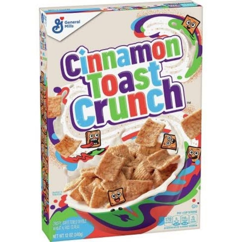 Cinnamon crunch tasty cereal snacks tidbits breakfast food peanut cereal treats crunchy cinnamon crisp wheat rice cereal