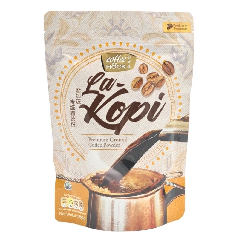 Coffee Hock La Kopi premium instant coffee blend traditional coffeeshop coffee Singaporean coffee kopitiam premium brew