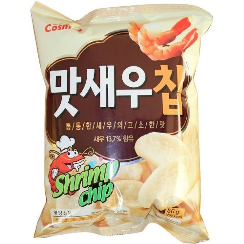 Cosmos Shrimp Chips prawn crackers 56g Cosmos Korean Shrimp Chips shrimp crisps prawn chips tidbits snack Korea snack