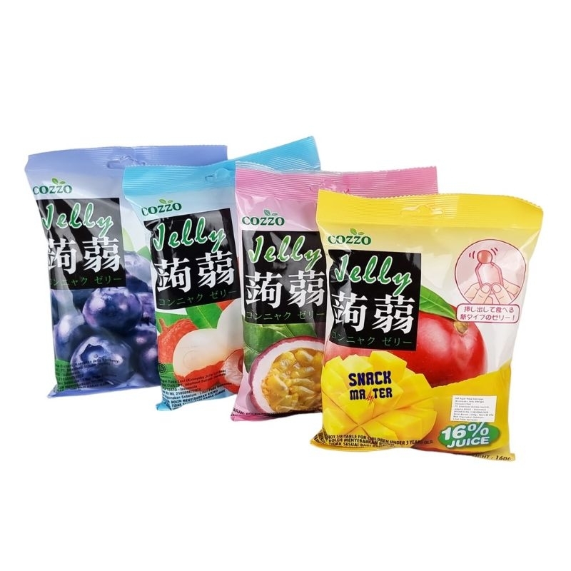 Cozzo konnyaku jelly pack japanese konnyaku jelly 水果果冻 snacks tidbits jelly pudding snack