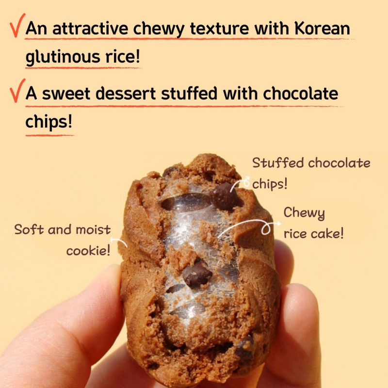 CW korean sticky rice chocolate chip cake box local korean dessert snack chocolate cake korean rice cake petite gateaux