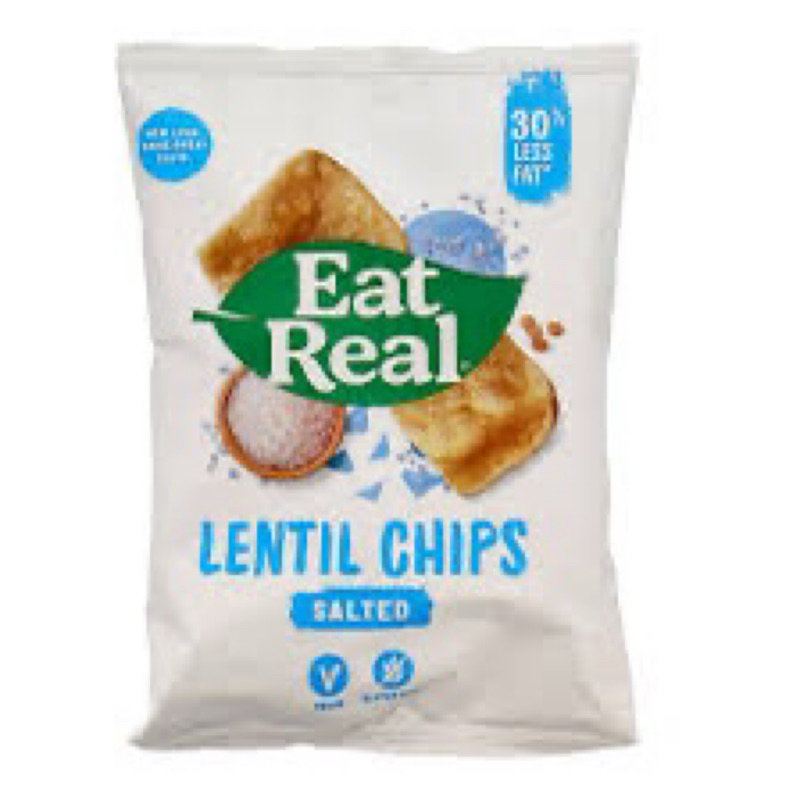 eat real lentil chips salted creamy dill snack