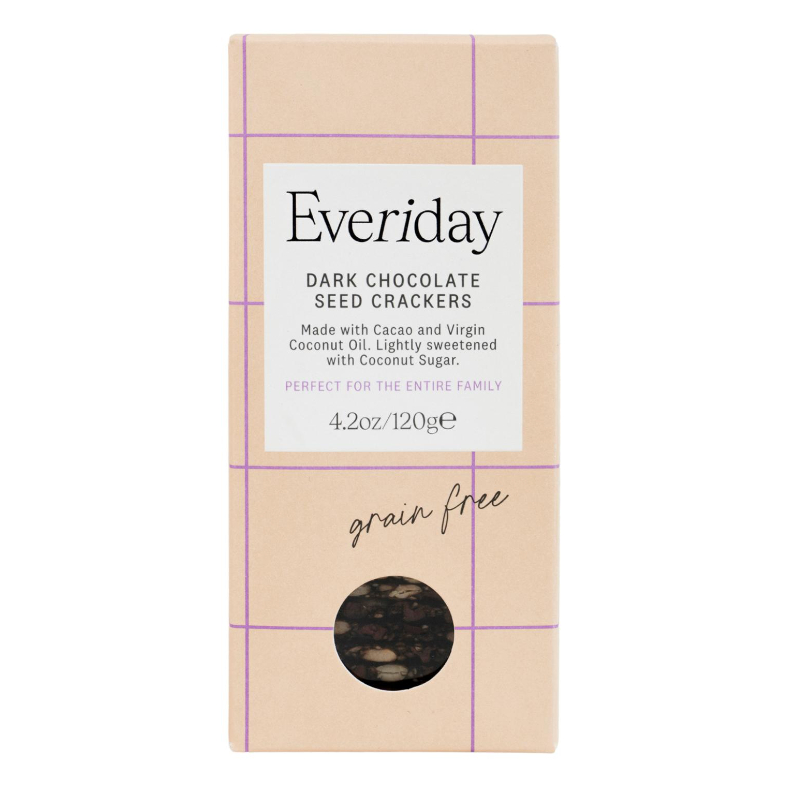 Everiday seed crackers dark chocolate original 120g