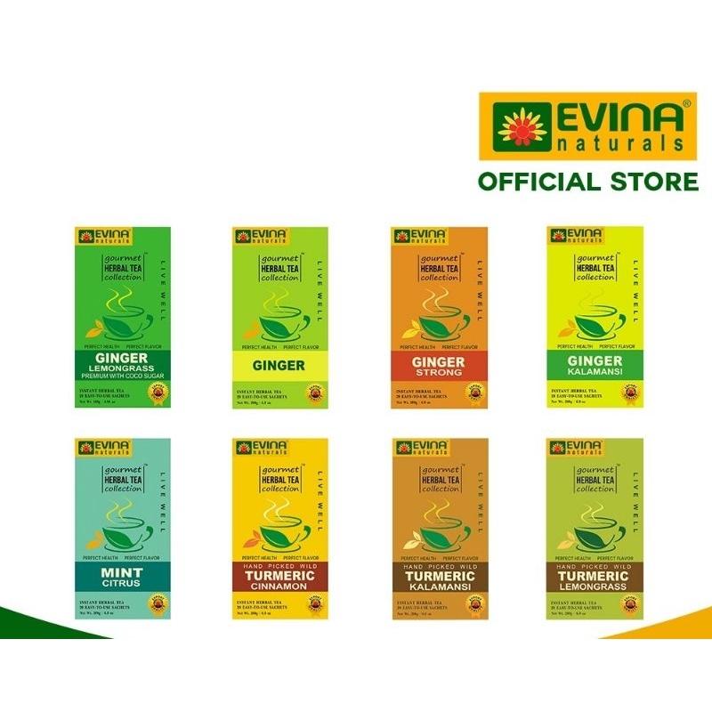 Evina Naturals gourmet herbal tea collection healthy gourmet tea asian tea blend natural healthy tea Philippines tea bag