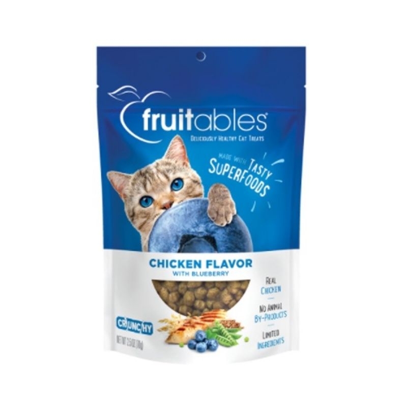 Fruitables crunchy cat treats delicious healthy cat food treats for cats tuna chicken fruit treats for cats super food