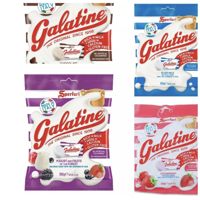 Galatine Italian Candy 100g Yogurt & Berries Milk Strawberry pinata filler fillings party candy sweets milk sweet