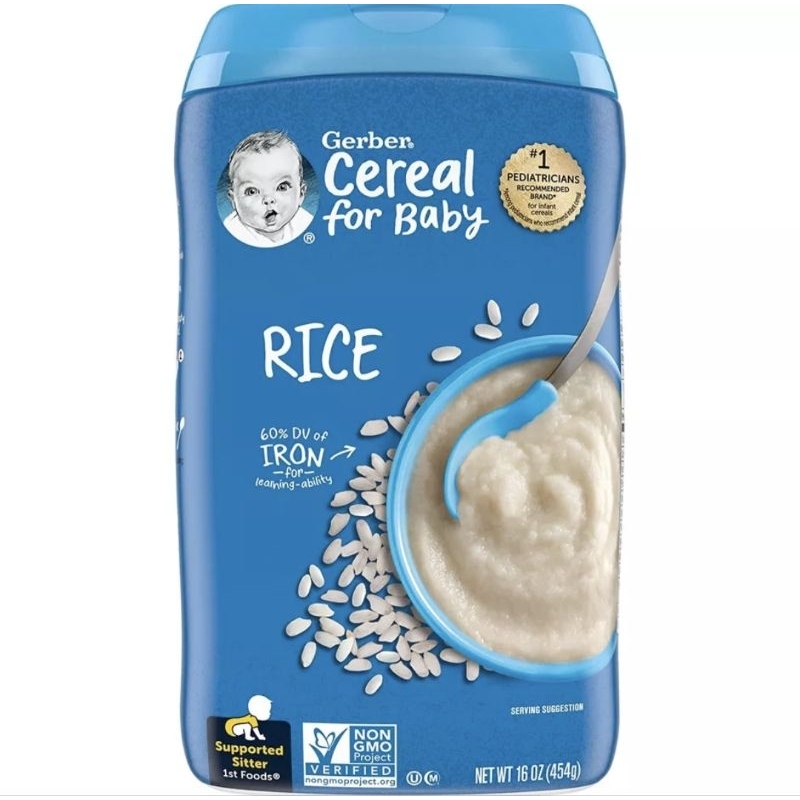 Gerber Probiotic Powerblend Oatmeal cereal baby led weaning teething ...