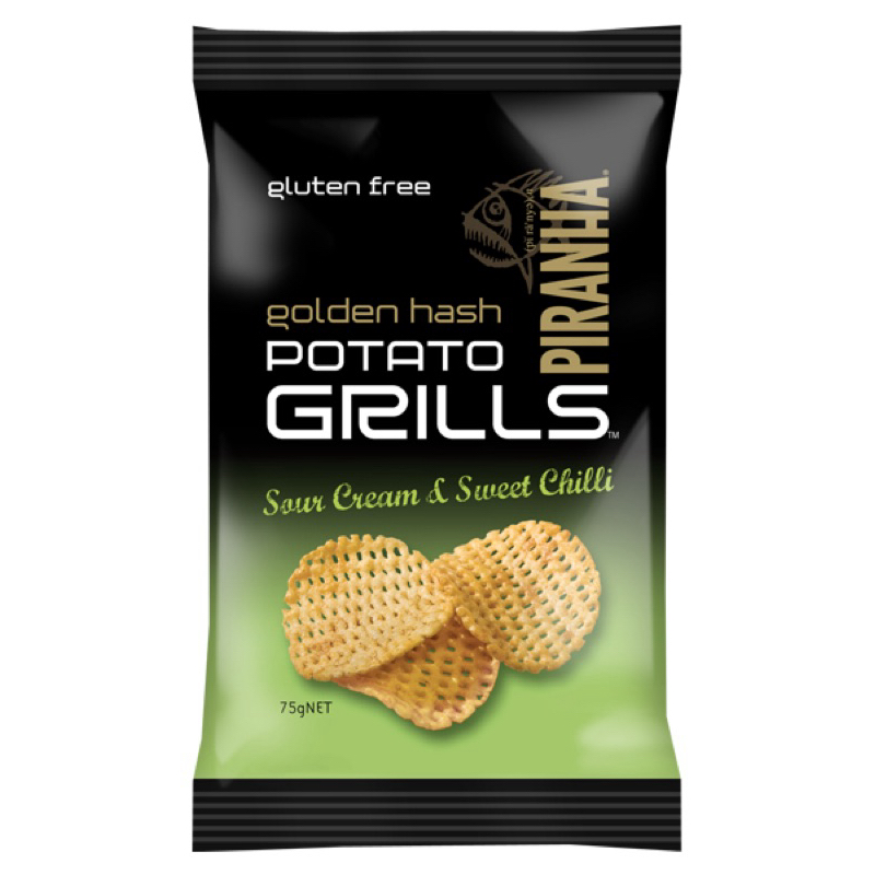 Golden Hash Potato Grills piranha sour cream sweet chilli