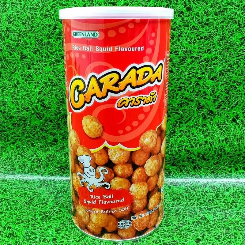 GREENLAND CARADA RICE BALL SQUID FLAVOURED Thailand flavoured peanut snacks squid flavour tidbits beer drinking snack