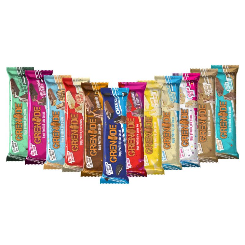 Grenade energy protein bar assorted flavour protein bars weight lifting protein food high protein treat sports nutrition