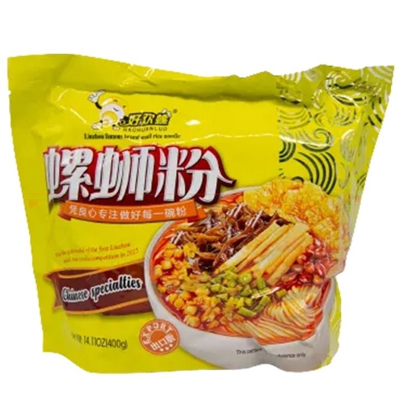 Hao Huan Luo Liu Zhou snail vermicelli noodles instant noodle packet 300g flavoured spicy noodles china instant supper