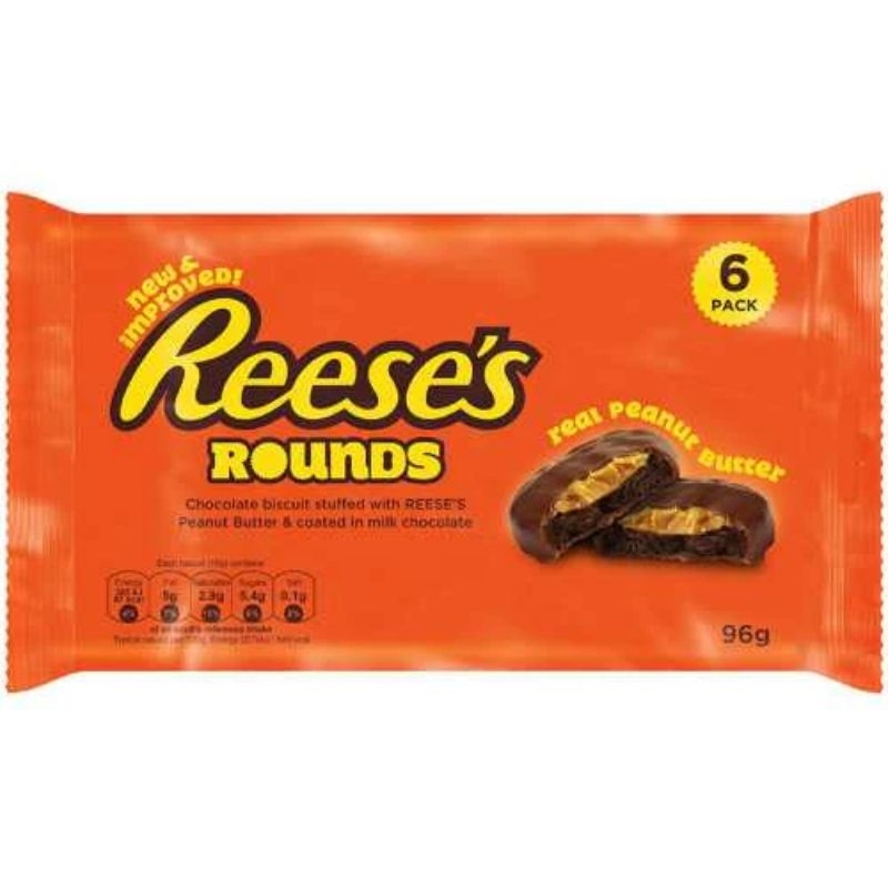 Hershey Reese's Peanut Butter Chocolate size large peanut butter filled Chocolate buttercups USA America chocolate bar