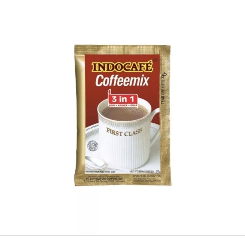 INDOCAFE Coffemix 3 IN 1 20gr INDOCAFE COFFEMIX COFFEE Indonesian coffee powder sachets instant coffee powder