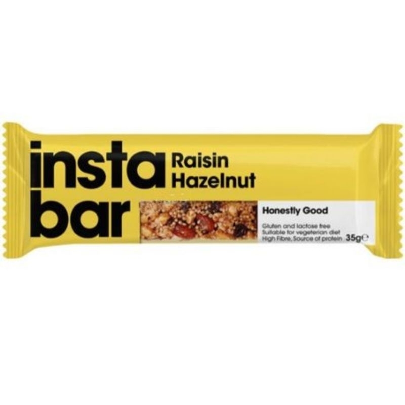Insta Bar granola honestly good instabar raisin hazelnut apricot cashew vegetarian gluten free fiber lactose free oat