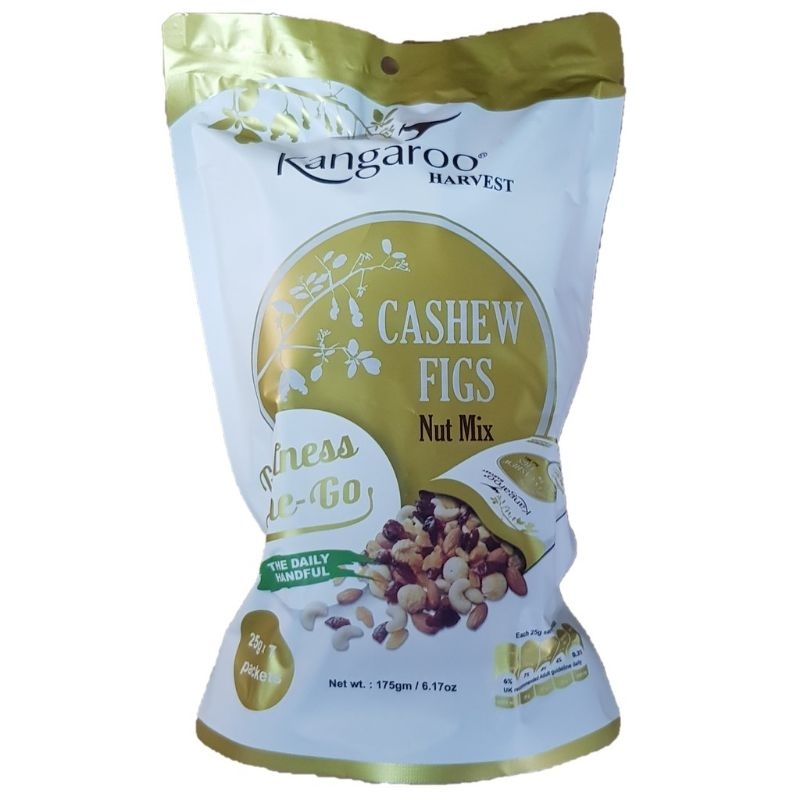 Kangaroo harvest healthy nut mixed cashew fig walnut cranberry nut mix healthy snacking tidbit nut and fruit dried fruit
