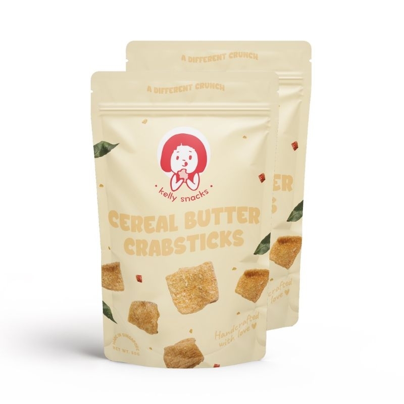 Kelly snacks Korean cereal butter crabstick cracker crabstick tidbit sweet new year goodie bar tidbit snacking umami 50g