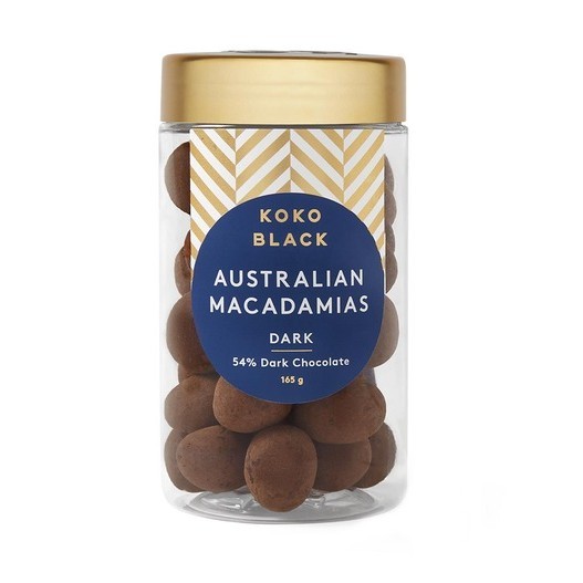 Koko Black 54% Dark Macadamia Milk Chocolate Honey Raspberry 165g