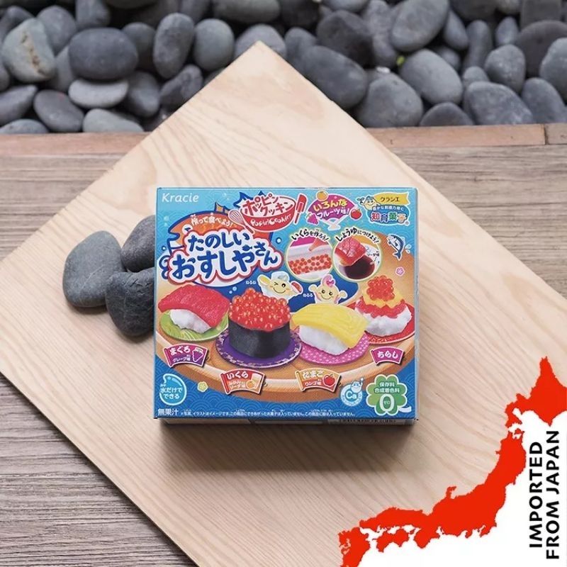Kracie popin cookin DIY sushi maker assorted fruit flavoured sushi toy Poppin cooking sushi tamago ikura making Japan