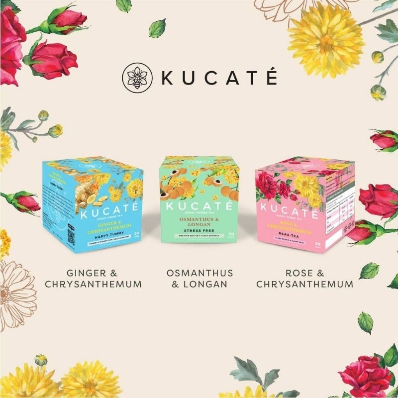 Kucate superwoman herbal tea detox slimming tea anti bloat individual sachet packet herbal wellness spa beauty in a cup