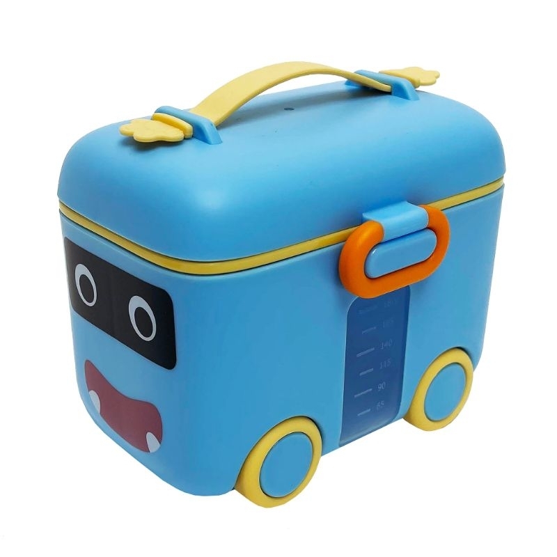 Lucky baby bus milk powder dispenser portable milk powder container travel container "on the go" Cary formula dispenser
