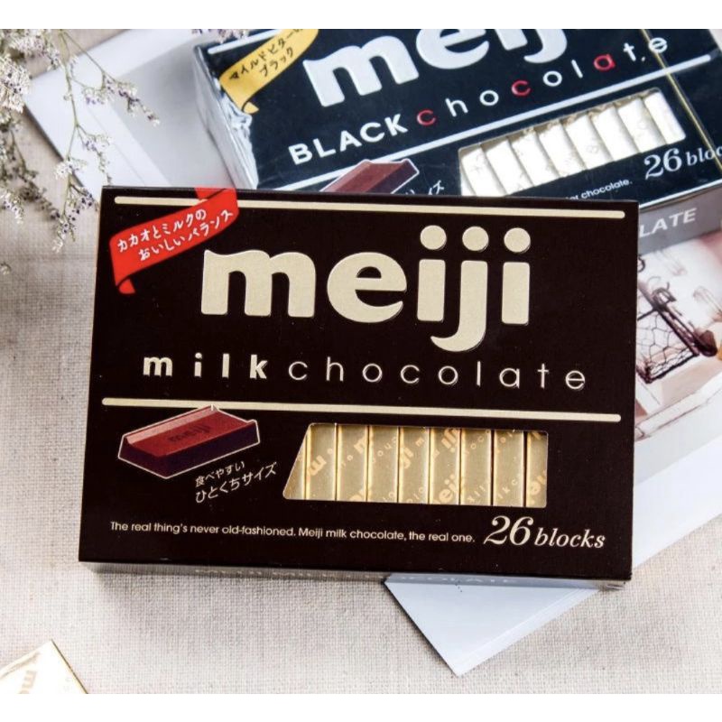 Meiji piano chocolate bars dark chocolate candy bars Halloween trick treat pinata 明治钢琴巧克力日本进口夹心巧克力糖果零食春节情人节送女友礼物 纯黑巧克力