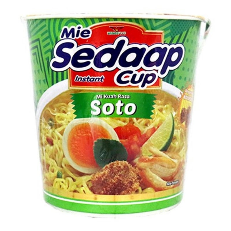 Mie Sedaap cup noodles Indonesian dry noodle cup instant packaged food mi goreng mi soto Korean spicy noodles quick food