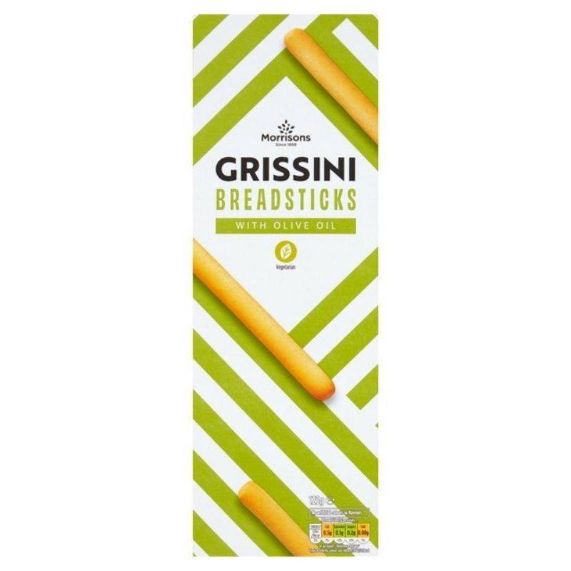 Morrisons Grissini Italian bread sticks with olive oil bread sticks Italian bread basket picnic bread sticks