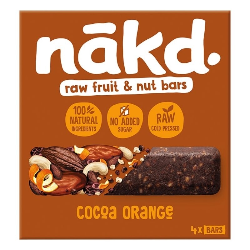 Nakd raw fruit and nut bar granola energy bars breakfast oat bars healthy cocoa orange granola bars oat bars