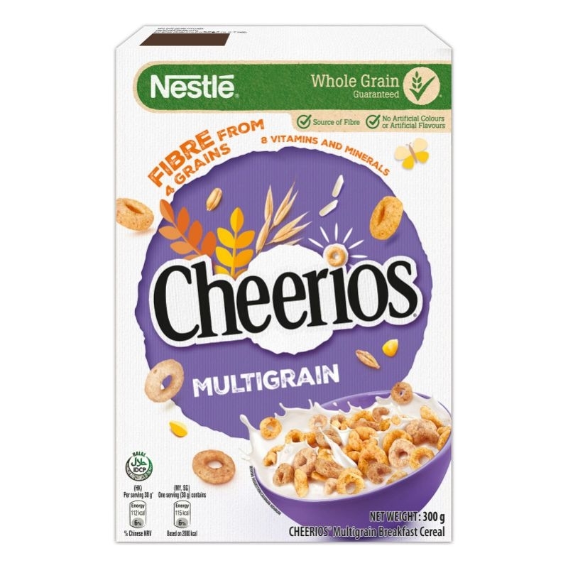 Nestle Cheerios multigrain cereal hoops breakfast cereal whole grain cereal loops 300g