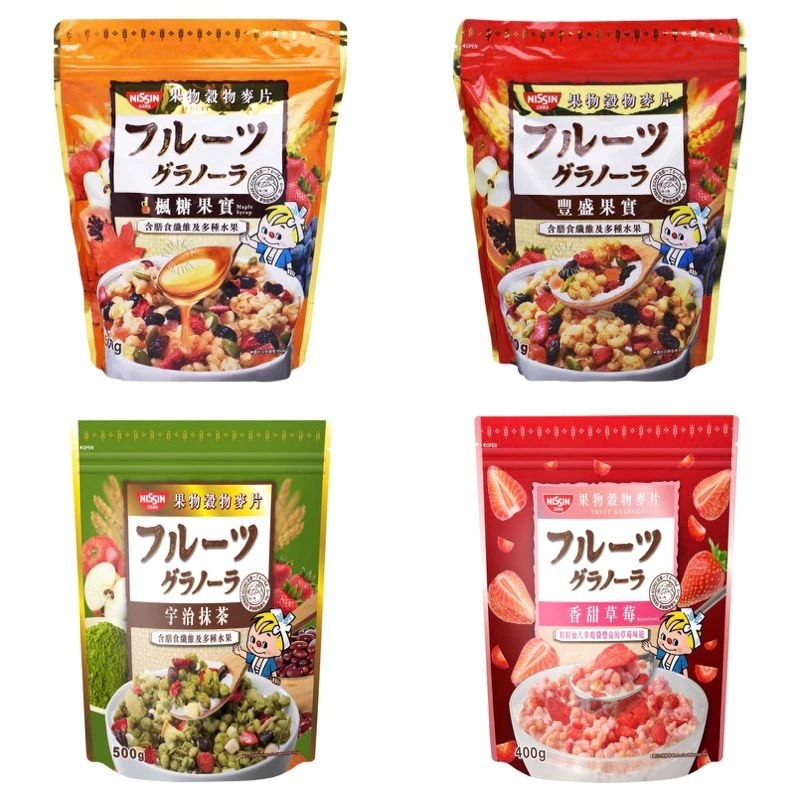Nissin granola breakfast cereal oat clusters breakfast cereal crunch fruit and nut oatmeal cereal ice cream topping