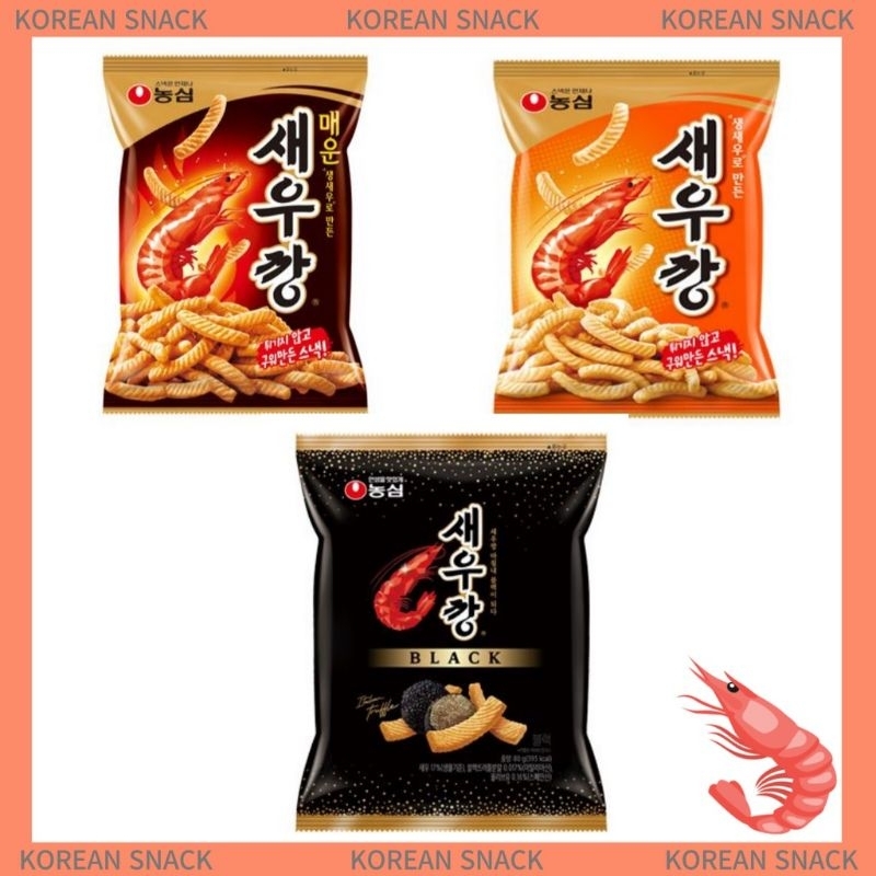 Nongshim shrimp cracker sticks Korean shrimp crackers rice cracker rice biscuit bar snacks drinking tidbits korea