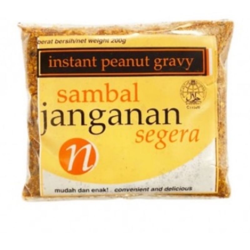 Norsidah Sambal Janganan Segera Instant peanut sauce instant peanut satay instant peanut sauce sambal tauhu goreng sauce