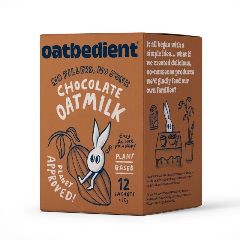 Oatbedient no fillers no junk oatmilk instant beverage sachets oat milk drink with chia seed health wellness drink