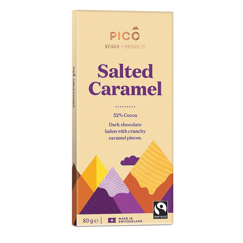 Pico Chocolate Vegan Bars Sea Salt Salted Caramel Hazelnut Milk Mint Crisp Organic Swiss Guerande Sea Salt Flakes