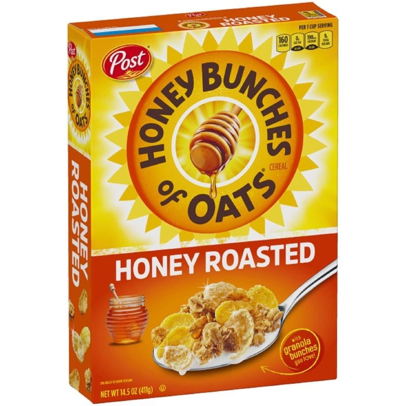 Post cereal honey bunches of oats breakfast cereal almond granola ...