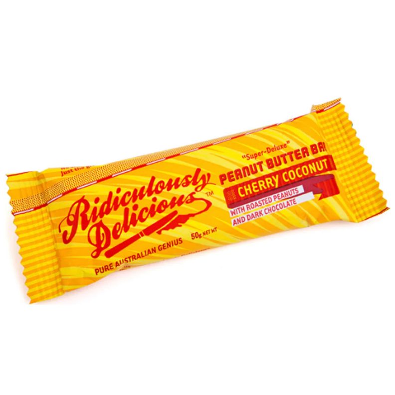 Ridiculously Delicious Cherry Coconut Peanut Butter Bar