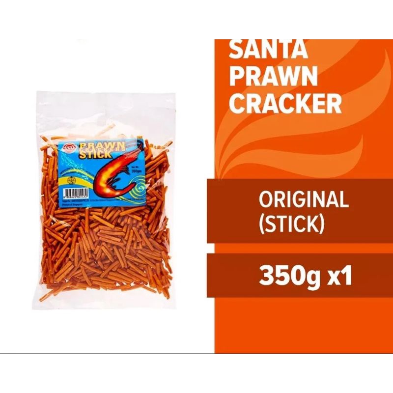 Santa prawn cracker sticks biscuit tidbits beer drinking bar snacks savory prawn snacks seafood cracker