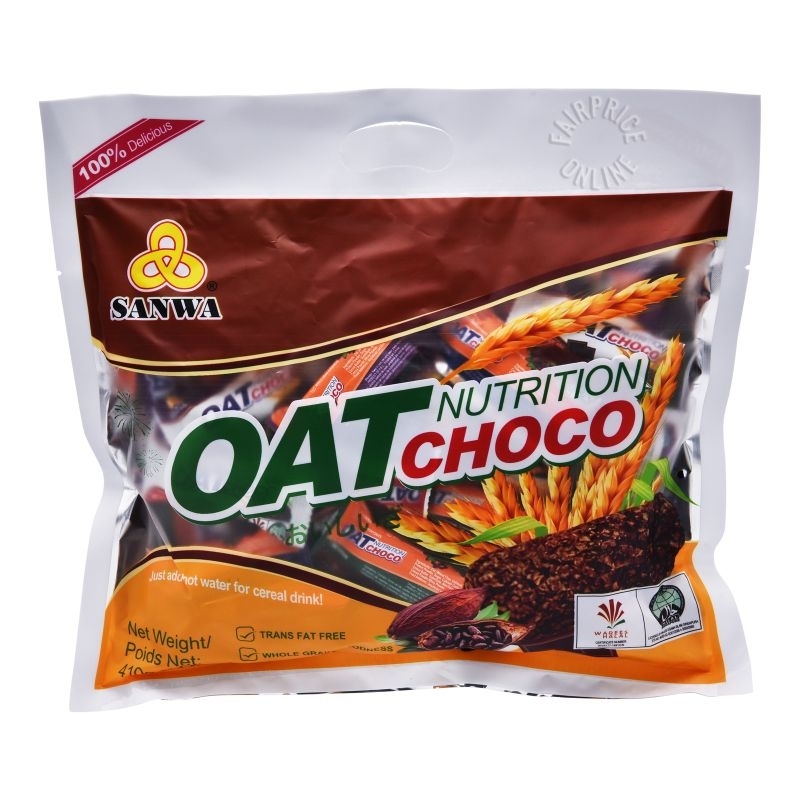 Sanwa oat nutrition choco puff rice bar chocolate puff candy bars whole grain rice chocolate rice 400g