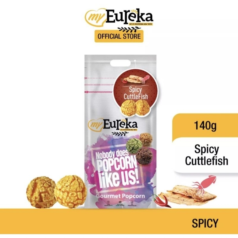 Signature flavours Eureka gourmet popcorn aluminum pack cinema popcorn savory sweet popcorn snack corn snack pop tidbit